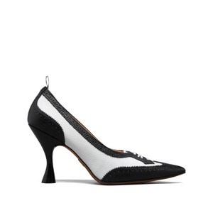 톰 브라운 윙팁 페블 그레인 펌프스, Europe 38(KR 245), 블랙계열+화이트계열