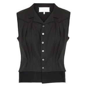 메종 마르지엘라 플리츠 버튼 업 베스트