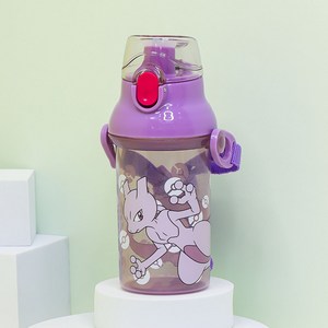 릴팡 뽀로로 앵커 원터치 어깨끈 미니물통, 혼합색상, 360ml, 1개