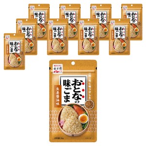 나가타니엔 어른의 맛 참깨 생강 간장 맛, 26g, 10개