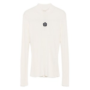 겐조 보크 플라워 2.0 모크 넥 탑, 화이트계열, Standard L