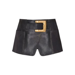 발망 벨트 레더 미니 스커트, 블랙계열, France 36(KR 55)