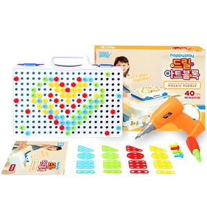 해피플레이 드릴아트블록 2D 공구놀이