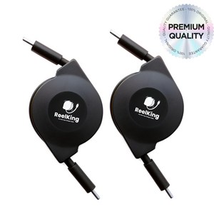 Reelking 자동감김 CtoC 초고속 C타입 60W PD 릴케이블 데이터전송