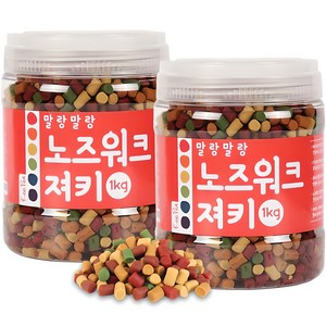 킵펫 강아지 말랑말랑 노즈워크 져키, 혼합맛(황태/연어/..., 1kg, 2개
