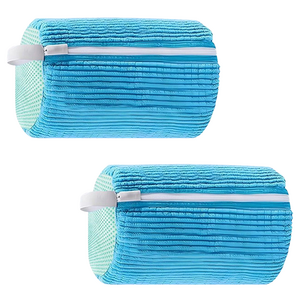 Tiger Pavilion 신발전용 세탁망, 블루, 2개