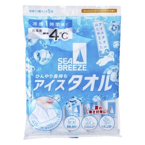 씨브리즈 아이스 타월 시트러스 샤베트 향 5개입, 1개