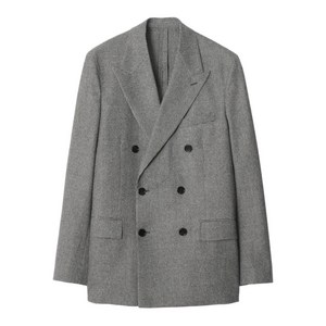 버버리 퍼피투스 체크 더블 브레스티드 재킷, 그레이계열, UK/Italy 50(KR 105)