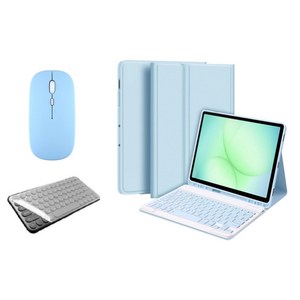 케이스나라 갤럭시탭 A11 플러스 / A9+ 호환 블루투스 키보드 케이스 북커버 무선 마우스 세트
