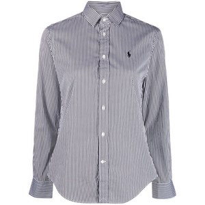 폴로랄프로렌 스트라이프 로고 자수 셔츠, 블랙계열, US 12(KR 77)