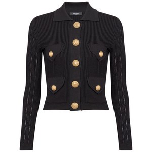 발망 버튼 골지 가디건