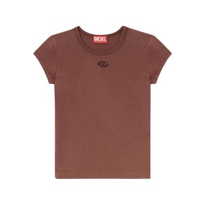 디젤 T-안지 로고 자수 티셔츠, 브라운계열, Standard S(KR 55)