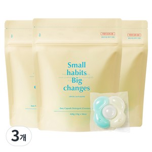 소소이지 이지 캡슐 세제 그리너리 머스크, 30개입, 3개