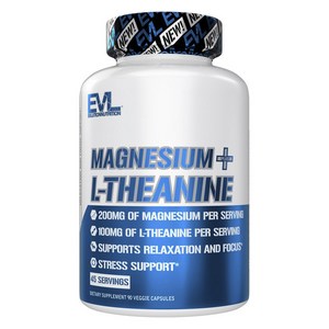 EVLUTIONNUTRITION 마그네슘 + L-테아닌 베지 캡슐