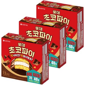 롯데웰푸드 초코파이 12p, 480g, 3개