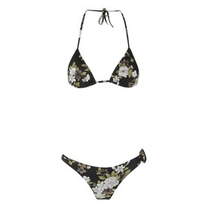 톰포드 플로럴 프린트 비키니 세트, 블랙계열+그린계열, Standard S