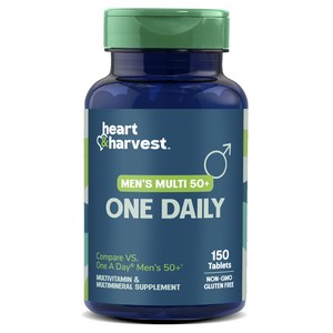 Heart & Harvest 멘스 멀티 50+ 원 데일리 타블렛, 150정, 1개