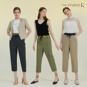 더스튜디오K [THE STUDIO K] 컬러포인트 커버핏 밴딩팬츠 3종