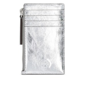 토리 버치 엠보스드 로고 레더 카드홀더