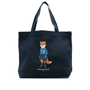 메종키츠네 드레스드 폭스 토트 백