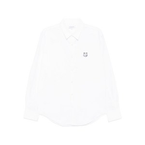 메종키츠네 컨투어 폭스 헤드 스케이트 셔츠, 화이트계열, Standard XL(KR 110)