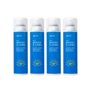 식물나라 산소수 워터프루프 선스프레이 100ml SPF50+ PA+++ 여름 강 바다 물놀이 자외선차단, 200ml, 2세트