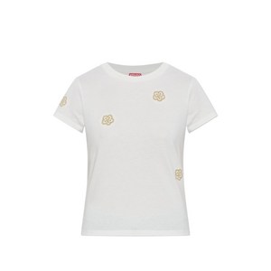 겐조 보크 플라워 자수 티셔츠, 화이트계열, Standard M