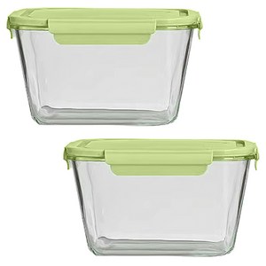 Qiaokao 대용량 유리 밀폐용기