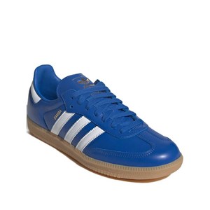 아디다스 삼바 레더 스니커즈, US men 9.5(KR 275), 블루계열+화이트계열