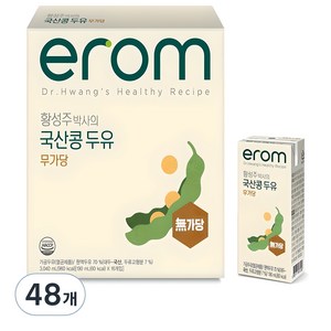 이롬 황성주 박사의 국산콩 두유 무가당, 190ml, 48개