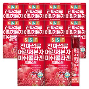 순수식품 석류 저분자 콜라겐 젤리 스틱, 300g, 10개