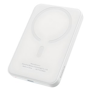 베이스어스 마그네틱 미니 무선 초고속 보조배터리 충전 파워뱅크 5000mAh 20W + C타입-C타입 충전케이블 30cm 세트