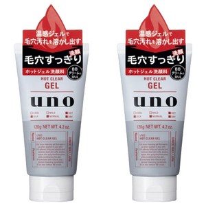 UNO 핫 클리어 젤 120g 2팩, 120g, 2개