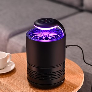 스피세프 흡입식 모기퇴치기 무소음 USB 가정용 포충기, 블랙