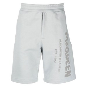 알렉산더맥퀸 그래피티 프린트 트랙쇼츠, 블루계열, Standard S