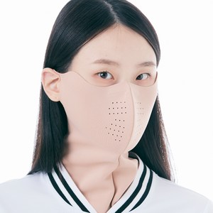 [AVAVE] 어베이브 올인원가드 자외선차단 스포츠 골프 마스크 햇빛가리개 파크골프 스포츠 자전거 등산 러닝 마스크, 1개, 베이지 M, 베이지