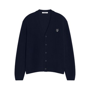 메종키츠네 폭스 헤드 자수 가디건, 블루계열, Standard M(KR 100)