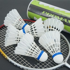 프로맥스 셔틀콕 6개 세트 신소재 셔틀콕, 1세트, 6개입