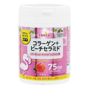 유니마트 콜라겐 + 복숭아 세라마이드 맛 츄어블 타블렛, 150정, 1개