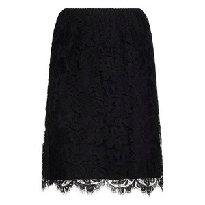 끌로에 물결 웨이스트밴드 레이스 스커트, 블랙계열, France 40(KR 66)