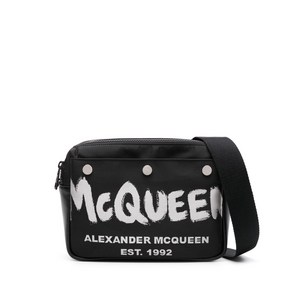 알렉산더맥퀸 로고 프린트 메신저 백