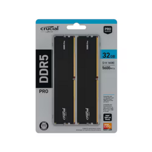 마이크론 Crucial DDR5-5600 CL46 PRO 패키지 대원씨티에스 (32GB(16Gx2)) -M, 2개