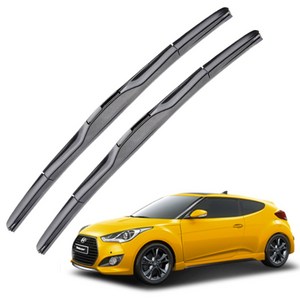 현대 벨로스터 자동차 와이퍼 윈도우브러쉬 JS 1+1, 1세대-더뉴벨로스터(11~17)650+450mm