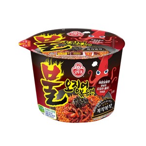 오뚜기 불오징어 볶음면 용기 110g, 8개