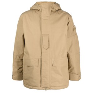 스톤 아일랜드 가먼트 다이 후드 재킷