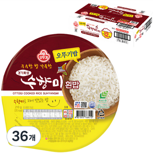 오뚜기 수향미밥, 210g, 36개