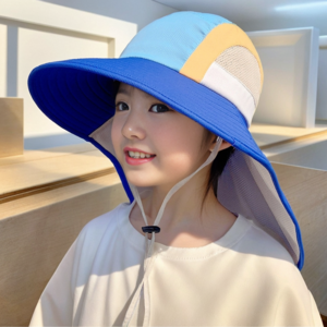 파스텔 아기 플랩캡 여름 메쉬모자 키즈 수영장 물놀이모자 아동