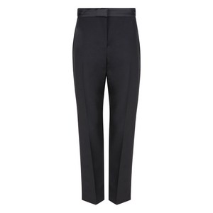 알렉산더맥퀸 새틴 웨이스트밴드 울 팬츠, 블랙계열, Italy 40(KR 55)