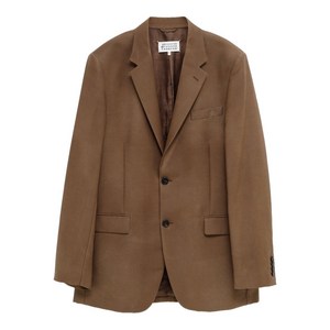 메종 마르지엘라 버튼 싱글 브레스티드 재킷, 브라운계열, Italy 48(KR 100)