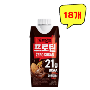 오트몬드 프로틴 초코맛, 250ml, 18개